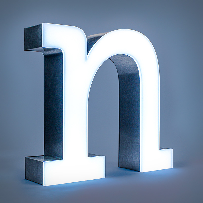 front lit verlichte led letters 